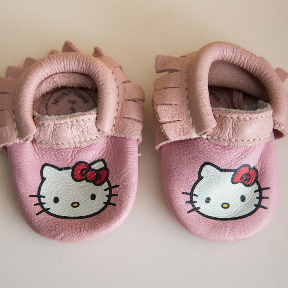 Freshly Picked Pink/Hello Kitty Moccasins.